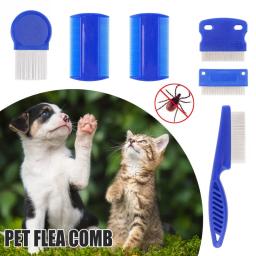 Aço inoxidável Flea Tick Comb para Pet, Comfort Pente de cabelo para gato e cachorro, Home Pet Care, 6pcs - Image 6