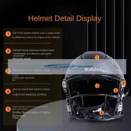 Capacete de futebol americano Capacete de futebol adulto Novo capacete NFL - Image 4