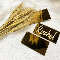 10/20/50 pçs cartão de lugar de mesa acrílico dourado para festa de casamento cartões de assento sinal nomes de convidados tag convite festa decoração diy - Image 3