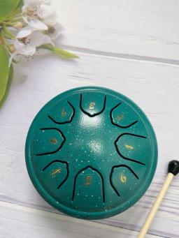 Aço Tongue Drum com Mallet, Handpan Drum, Finger Picks, percussão Tambourine, Yoga Meditação, 8 Tom - Image 6
