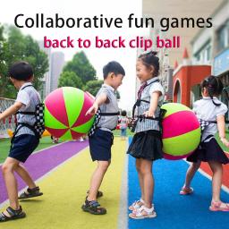 Atividades ao ar livre Back Clip Ball Interestin, Kid Games, Kindergarten Sense, Training Equipment, Group Building, Fun - Image 1