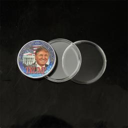 Moeda de Símbolo Colecionável com Exibição Cápsula, Donald Trump, EUA 45 ° Presidente, 1OZ - Image 3