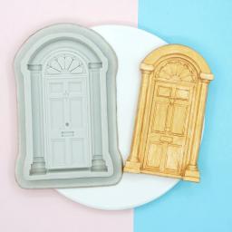 Retro porta molde de silicone quadro borda fondant bolo decoração biscoito cozimento doces natal chocolate gumpaste moldes - Image 2