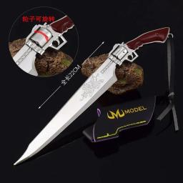 Espada Toy Metal para Meninos, Modelo de Arma Fantasia, Lâmina Final, Faca Uncut, Cosplay, Periféricos de Jogo, Coleção de Presentes 22cm - Image 2