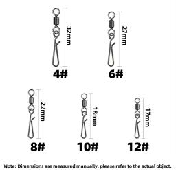 Conector de pino giratório mais pendurado, suprimentos de pesca e pesca marítima, pequenos acessórios de artes de pesca - Image 2