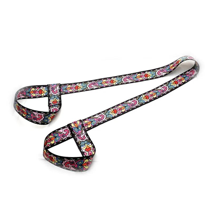 Tapete de Yoga Cinto Cinta elástica Ajustável Sports Sling Ombro Carry Strap Belt Exercício Equiment Ginástica Yoga Cinto Trecho - Image 1