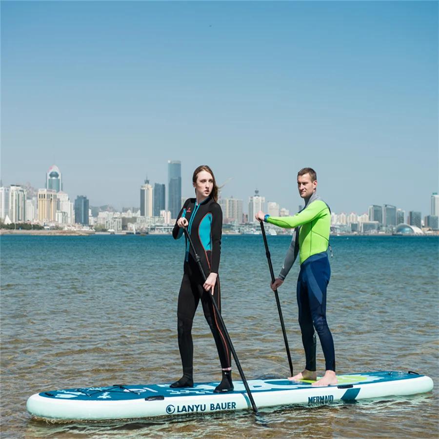 Inflável Double Layer Surf Board, criança e pai filho SUP Board, Stand Up Paddle Kayak, tamanho grande, 12x34 in, EUA UPS, Fedex - Image 1