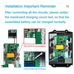 Bl1890 9.0ah caso da bateria para makita 18v diy 6.0ah escudo caixa com bms pcb placa de carregamento proteção pode instalar 15 baterias - Image 2