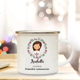 Caneca Personalizada para Crianças, Chocolate Quente, Copo com Nome Personalizado, Copos de Café, Punho Canecas, Criança Primeira Comunhão Sagrada, Presente de Festa - Image 4