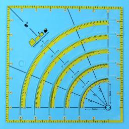 Multifuncional Patchwork Cloth Quilting Régua, Arcs e Fan Quilt Circle Cutter, DIY Costura Artesanato Ferramentas - Image 3