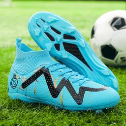 Tf/fg botas de futebol profissional masculino sapatos de campo de futebol adolescente chuteiras de treinamento ao ar livre anti-deslizamento calçado esportivo de qualidade - Image 4