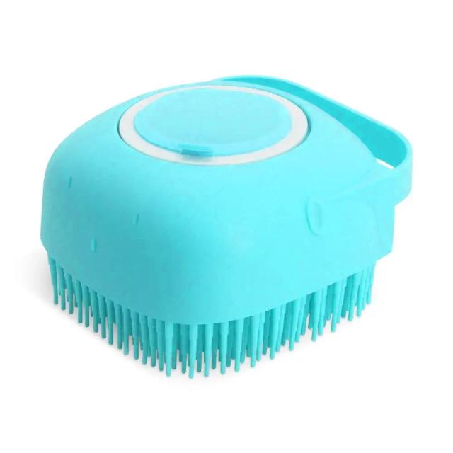 Escova de Banho Macia e Pente de Massagem para Pets: Perfeita para Cabelos Flutuantes e Lavagem com Shampoo de Cachorro