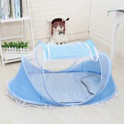 Berço Mosquiteiro Portátil Compacto com Zíper Proteção Para Bebê - Image 6