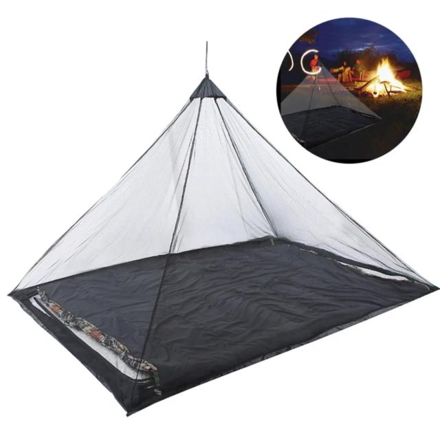 Rede Mosquiteira Compacta para Camping - Proteção Leve e Prática para Viagens e Sacos de Dormir ao Ar Livre