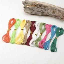 Corda de algodão encerado para fazer jóias, 1mm, 10 m/lote, linha encerada, para colar, pulseira, diy, diy - Image 5