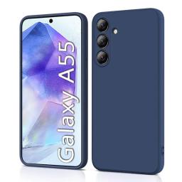 Caixa líquida luxuosa do silicone para o Samsung Galaxy, tampa à prova de choque, galáxia A55, A54, A25, A15, A14, A53, A33, A23, A13, A52, A32, A51, A71, A73, a52S, A41 - Image 1