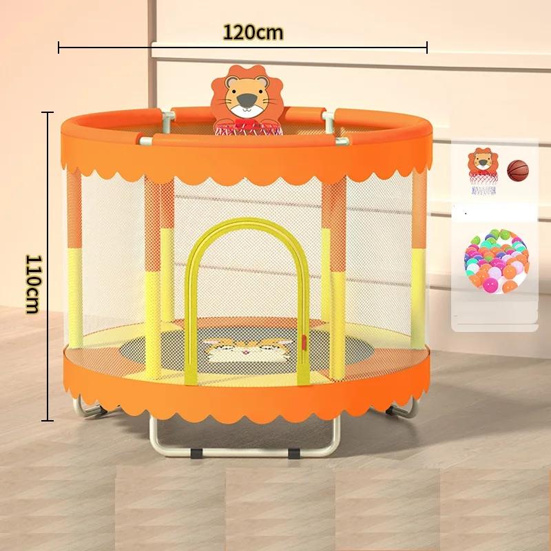 Diâmetro Trampolim para Crianças, Saltando Exercício, Saltando Cama, Entretenimento Esportivo, Indoor Baby, 120cm - Image 1