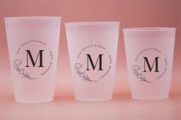 Copos personalizados fosco Shatterproof Flex, copos personalizados do favor do casamento, favores do casamento - Image 3