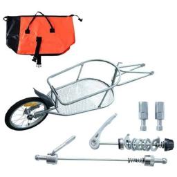 Única Roda Bicicleta Cargo Trailer, Bagagem Barrow Carrier, Touring Bike, Camping, Solo Tiro, 16" - Image 3