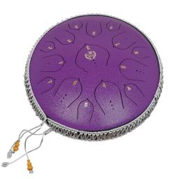 14 polegadas 15-tom chave de d língua tambor zen práticas instrumento roxo meditação exercício percussão com acessórios práticos - Image 1