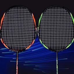 Guangyu-Carbono Composto Badminton Raquete para Adultos, Double Training Raquete Set, 4U - Image 2