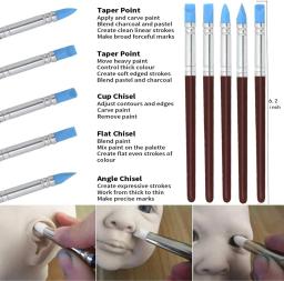 24 pçs ferramentas de argila de polímero kit de ferramentas de argila cerâmica kits de ferramentas de escultura de argila kits de ferramentas de argila seca ao ar para adultos desenho pontilhando - Image 5
