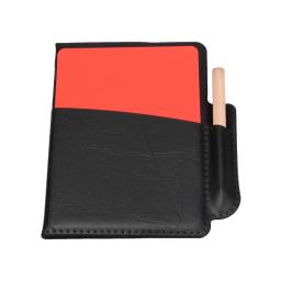 Cartão de futebol vermelho e amarelo com lápis coldre, Livro de registro, Ferramenta do árbitro, Match, 1, 2, 3 Set - Image 2