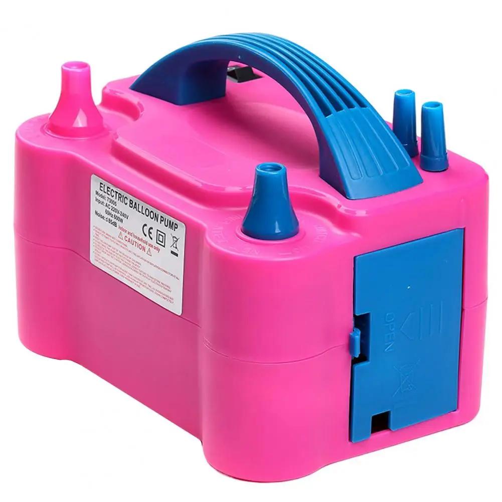 1 Set Inflator Bomba Portátil Lidar Com Furos Duplos Vários Bicos de Ar De Economia De Trabalho EUA Plug Balão Elétrico Máquina Home Supply - Image 1