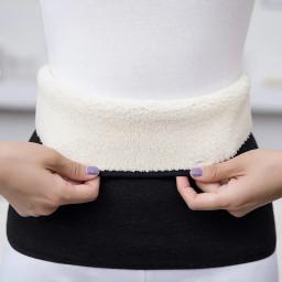 Inverno engrossar térmico cashmere cintura mais quente cinto de apoio lombar protetor de estômago abdominal envoltório banda volta cinta rim binder - Image 1