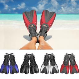 Profissional Snorkeling Pé Ajustável Nadadeiras De Natação, barbatanas De Mergulho, Equipamentos De Esportes Aquáticos, Portátil, Iniciante, Mergulho - Image 1