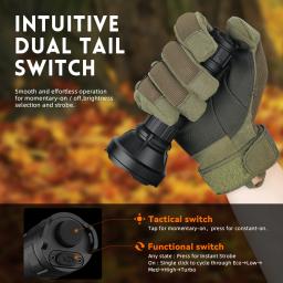 Sofirn EDC lanterna tática recarregável, portátil, poderoso, 21700 tocha, Camping luz LED, caminhadas lâmpada, 2000lm, tipo-C, SF26, IPX-8 - Image 4