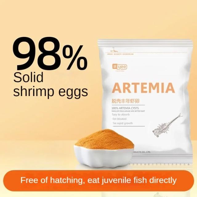 Alimentação Saudável para Bebês de Peixes Tropicais: Ovos Descascar, Salmoura de Camarão e Eggfood Rica em Proteínas para Aquário Trópico