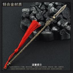 Armas frias em miniatura do soldado antigo, brinquedo modelo Zhao Yun Long Spear, se encaixa no corpo de 12 ''Action Figure, Em estoque, 1:6, 22cm - Image 2