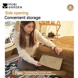 Mobi jardim acampamento almofada de ar colcha capa colchão ao ar livre inflável umidade esteira sujo veludo acessórios acampamento - Image 3