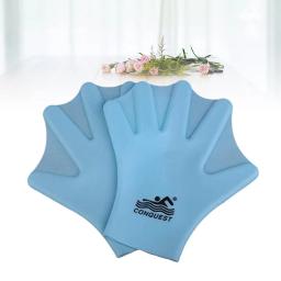 Luvas de treinamento de resistência à água para adultos Luvas de Fitness para natação Luvas de silicone para natação Luvas de mergulho Luvas de natação 1 par - Image 6