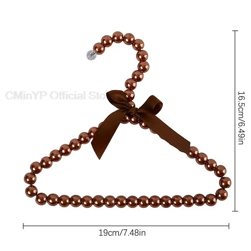 Cabide com pérolas arco para animais de estimação, cabides, rack de roupas para cachorro, cachorro e gato, pano de gatinho, acessórios de guarda-roupa, 1pc - Image 1