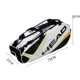 Saco De Raquetes De Tênis De Cabeça, Mochila De Grande Capacidade, Badminton Gymbag, Saco De Raquete De Squash com Sapatos Separados, 3-6 Peças - Image 2