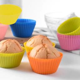 Round Silicone Cake Mold, Muffin e Cupcake Baking Moldes, Reutilizáveis DIY Bolo Decoração Ferramentas, Casamento e Decorações De Festa De Aniversário - Image 5