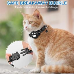 Rastreador de localização para cães e gatos pequenos, coleira reflexiva para animais de estimação com fivela de segurança, mini dispositivo rastreador para cachorros, compatível com ios - Image 5