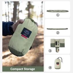 Naturehike-portátil ao ar livre Camping Hammock, caminhadas Swing, única e dupla pessoa, Pongee Hammock, cama de suspensão, 240T - Image 4