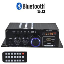 Amplificador de Potência HiFi AK380 para Carro, Alto-falante Amplificador de Áudio Estéreo BASS, Classe D, Som Doméstico, 12V, 800W - Image 2
