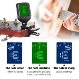 Guitar Tuner For All Instruments Clip on Electronic Tuner for Guitar Bass Ukulele Violino Bandolim Banjo - Image 4