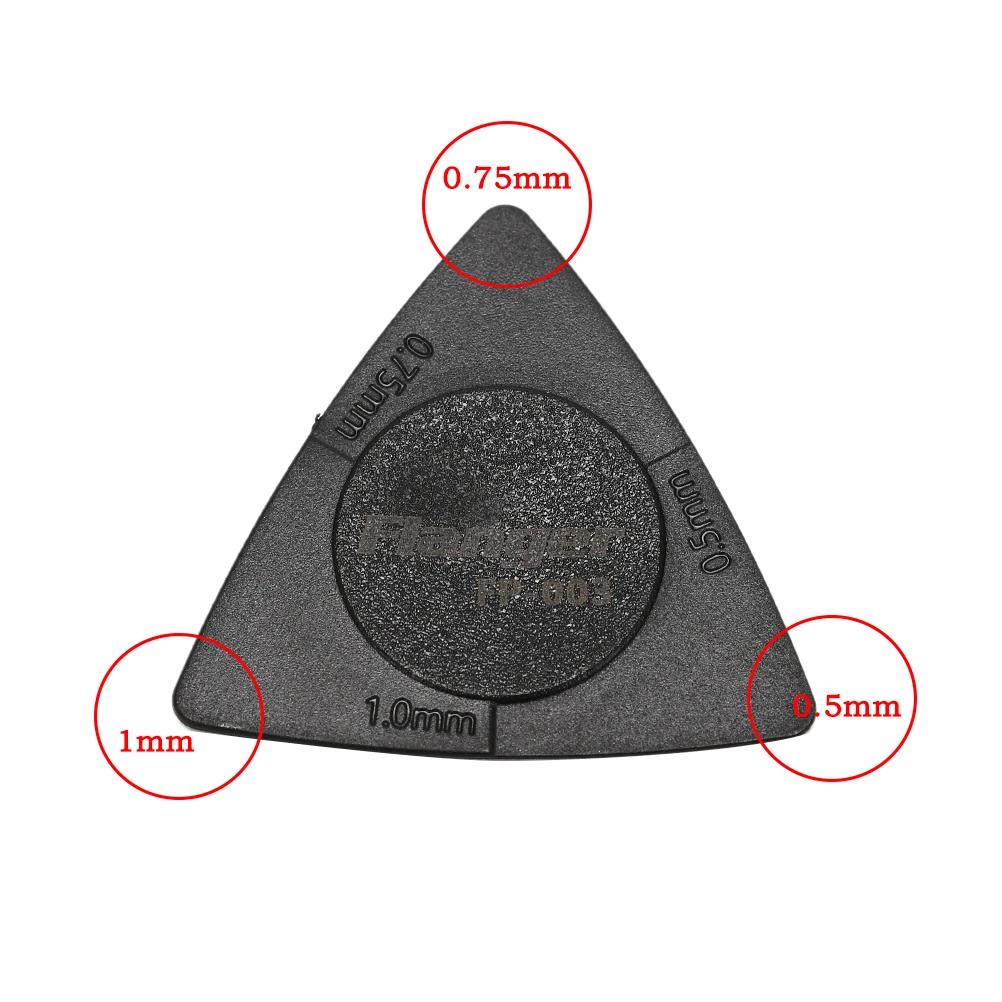 Palheta de guitarra anti-derrapante, palheta de plástico em aço para guitarra elétrica acústica, baixo e folk, com 10 peças - Image 1