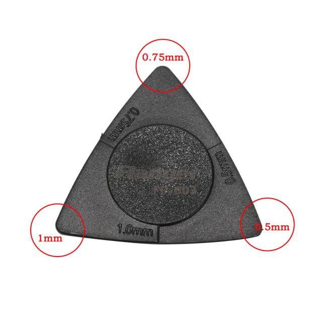 Palheta Antiderrapante de Plástico e Aço para Guitarra Elétrica, Acústica, Baixo e Folk - Conjunto com 10 Peças