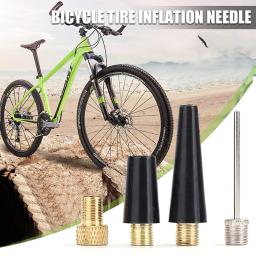 Kit Adaptador de Agulha para Pneu de Bicicleta Bola Bocal Inflar Peças da Bomba Kit Inflador De Tubo De Pneus De Basquete Ferramenta Bomba De Ar 4x - Image 4