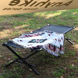 Outdoor dobrável Pesca Camping Marching Bed, Portátil Folding almoço Break Cot, Única cama Rscort, Anyhike - Image 5