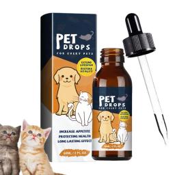 Suplemento para Cães e Gatos, 60ml, Suplemento Pele e Peles de Cachorro, Nutrição para Animais, Pet Supplies, Aumentar o Apetite para Gatos - Image 1