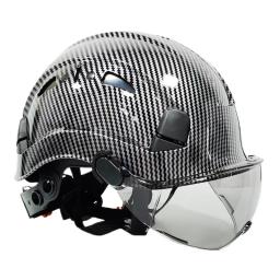 ABS Capacete De Segurança Com Óculos De Proteção, Cap Trabalho De Construção, Chapéu De Proteção, Escalada Equitação, Trabalho Ao Ar Livre, Capacete De Resgate, CR08X - Image 1