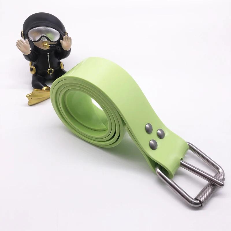Silicone cinto com fivela de aço inoxidável, Freediving, também para Spearfishing, mergulho, mergulho livre, opções de cores - Image 1