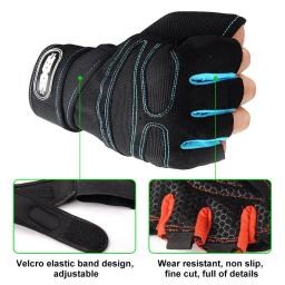 Luvas Esportivas de Meio Dedo para Fitness, Proteção para as Mãos, Antiderrapante, Respirável, Ciclismo, Ao Ar Livre, Caça, Escalada, M, L, XL - Image 3